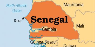 Mapa ng dakar Senegal