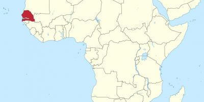 Senegal sa mapa ng africa